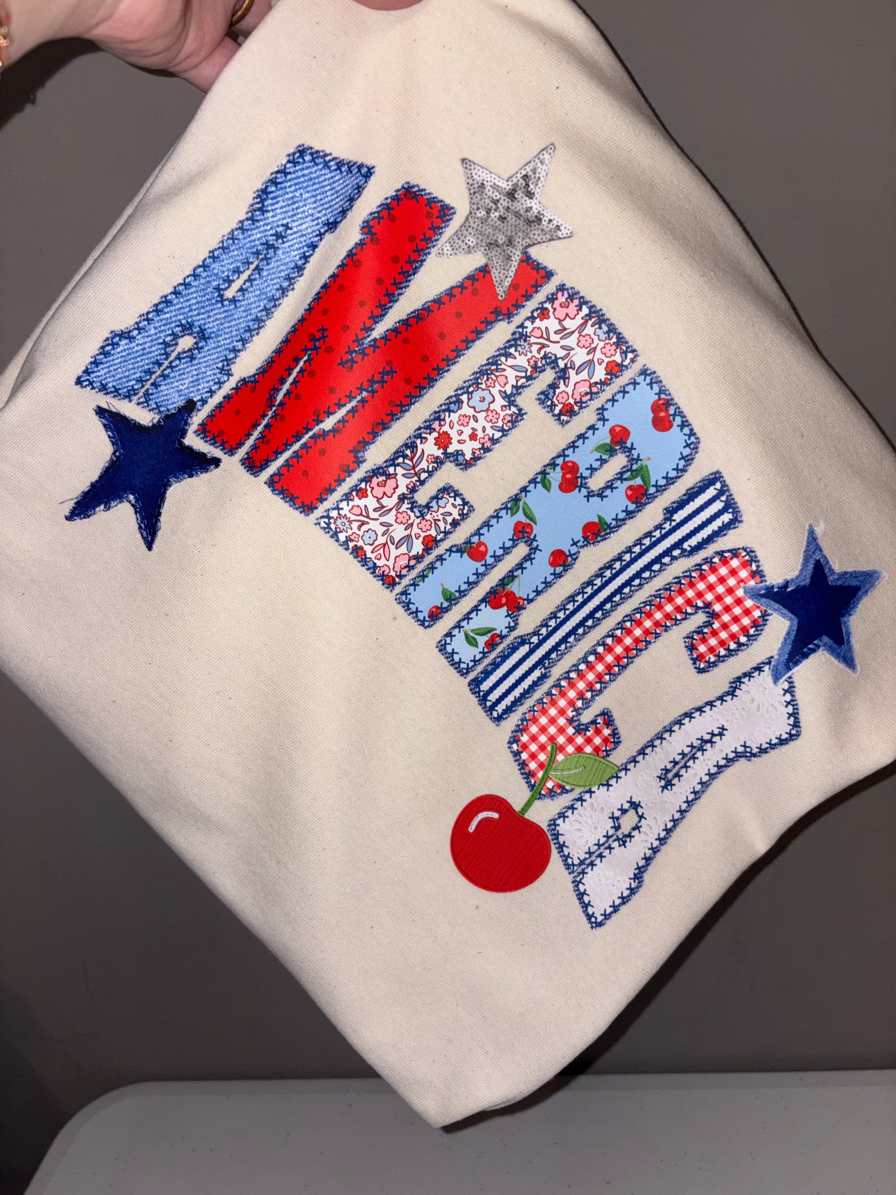 America Denim & Cherries Tee